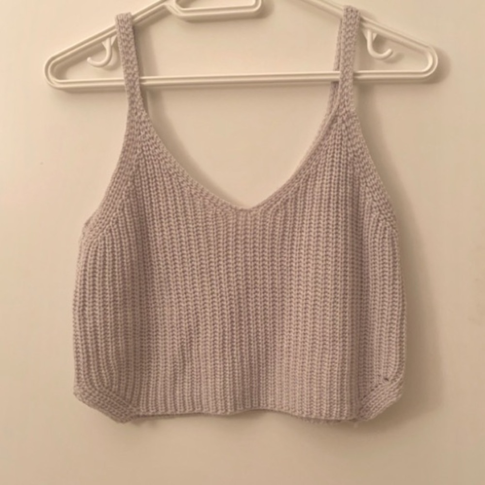 Knitted Crop Tank Top